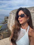 Óculos de sol Carlota preto com lentes escuras da Bjoy.